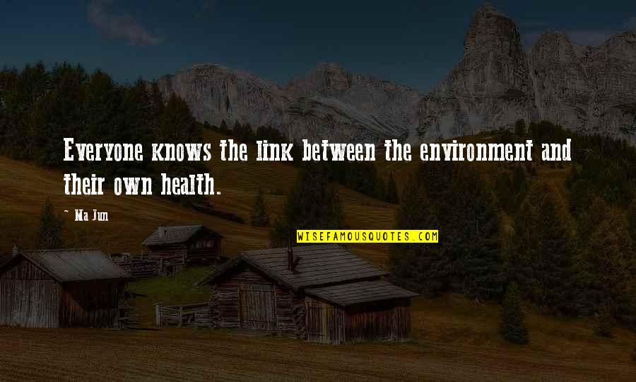 Balat Sibuyas Quotes By Ma Jun: Everyone knows the link between the environment and