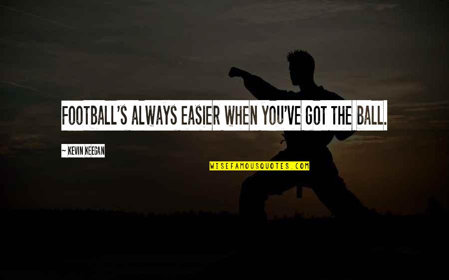 Balayage On Brown Hair Quotes By Kevin Keegan: Football's always easier when you've got the ball. Balayage On Brown Hair Quotes By Kevin Keegan: Football's always easier when you've got the ball.