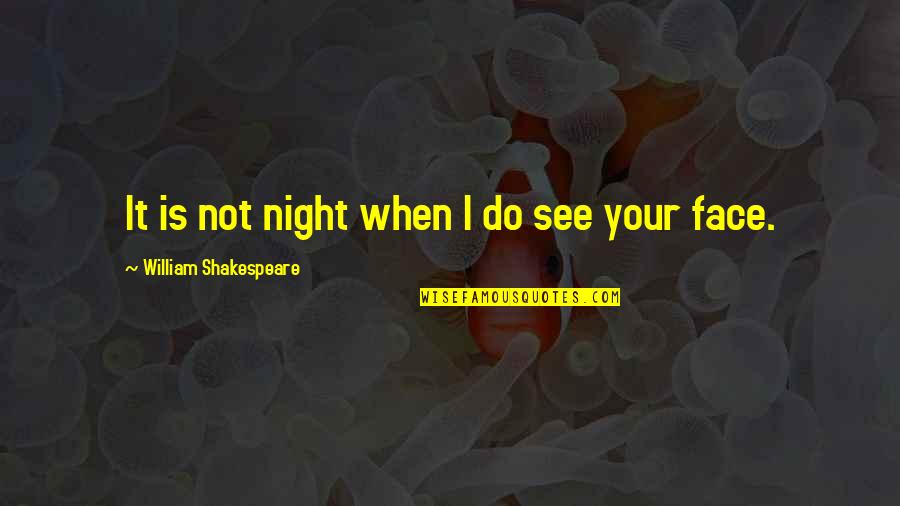 Balcons Italiens Quotes By William Shakespeare: It is not night when I do see