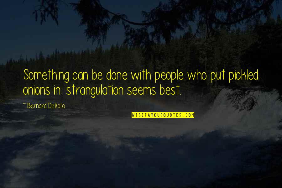 Baldazzini Quotes By Bernard DeVoto: Something can be done with people who put