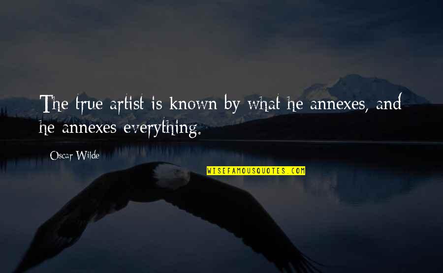 Balderston Super Quotes By Oscar Wilde: The true artist is known by what he