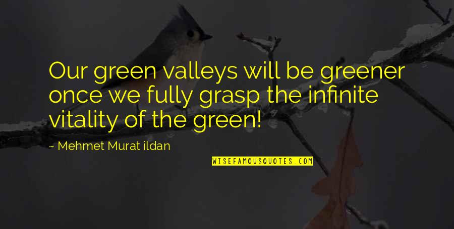 Baldoni Accordions Quotes By Mehmet Murat Ildan: Our green valleys will be greener once we