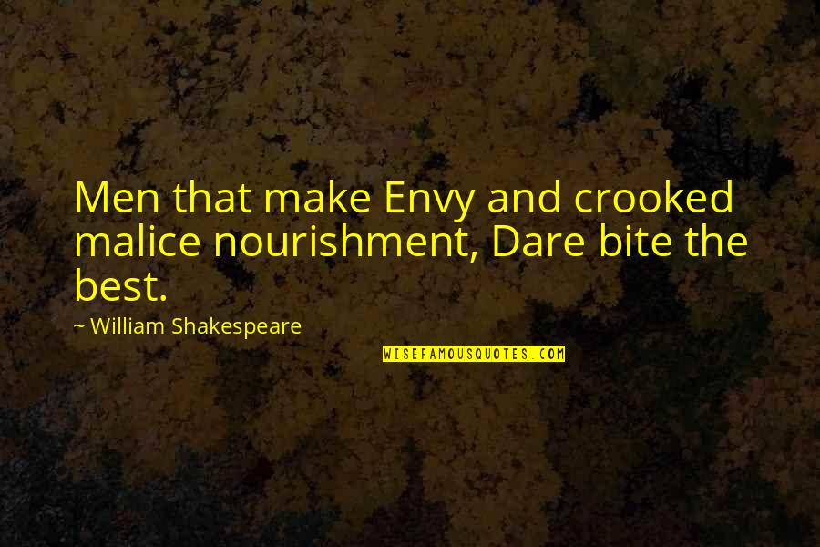 Baldoni Accordions Quotes By William Shakespeare: Men that make Envy and crooked malice nourishment,