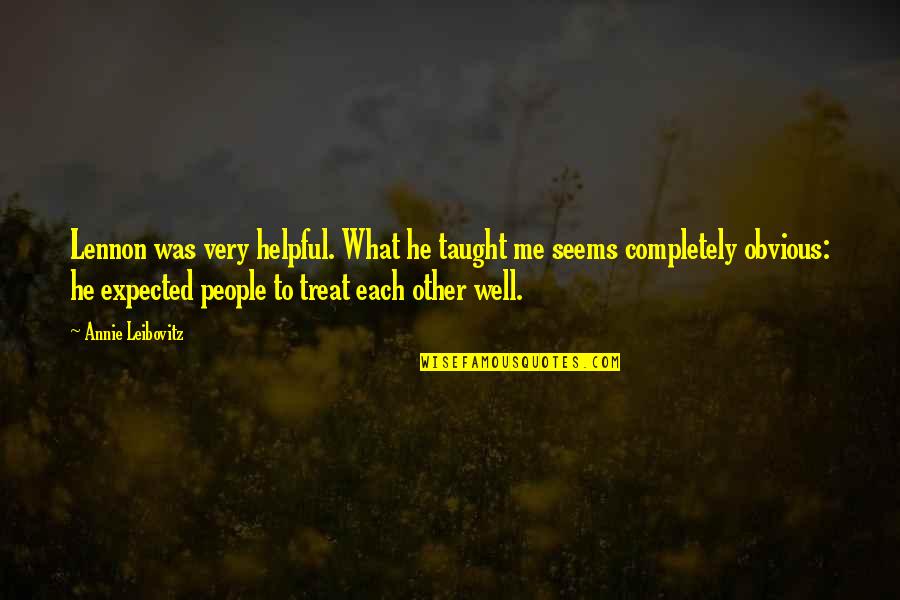 Baldovino Quotes By Annie Leibovitz: Lennon was very helpful. What he taught me Baldovino Quotes By Annie Leibovitz: Lennon was very helpful. What he taught me