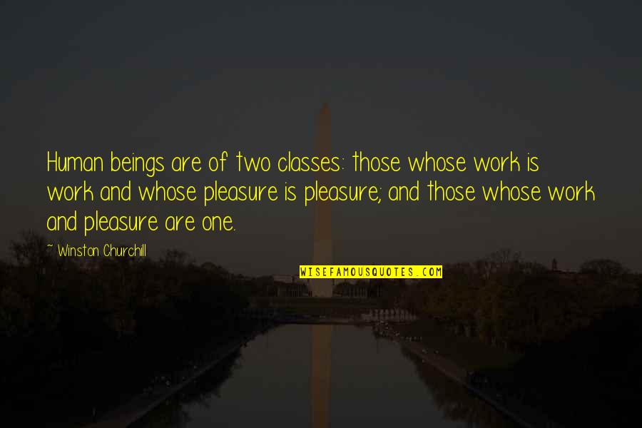 Balega Socks Quotes By Winston Churchill: Human beings are of two classes: those whose