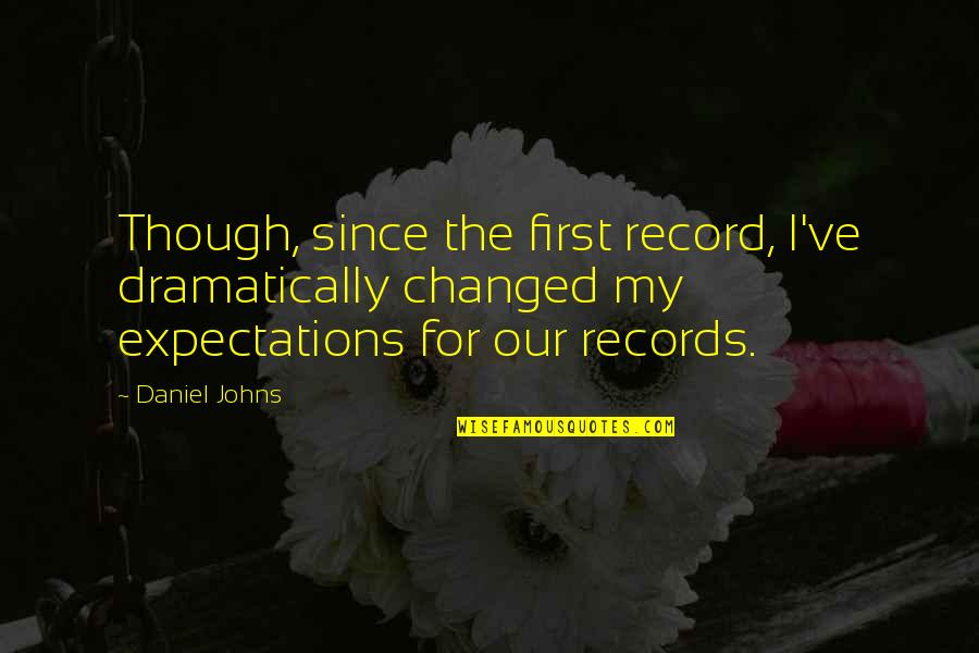 Balekelem Quotes By Daniel Johns: Though, since the first record, I've dramatically changed