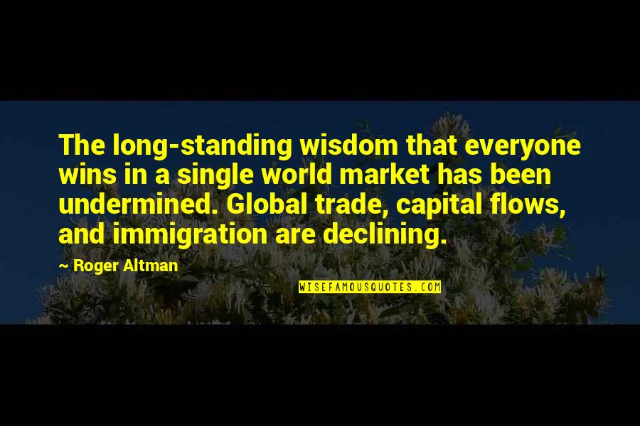 Ball Striking In Sand Quotes By Roger Altman: The long-standing wisdom that everyone wins in a Ball Striking In Sand Quotes By Roger Altman: The long-standing wisdom that everyone wins in a