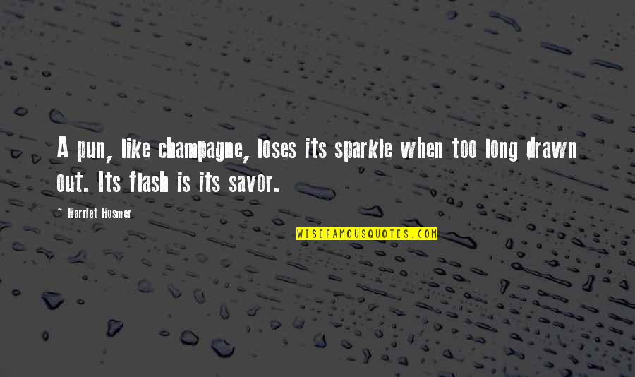 Ballerina Feet Quotes By Harriet Hosmer: A pun, like champagne, loses its sparkle when