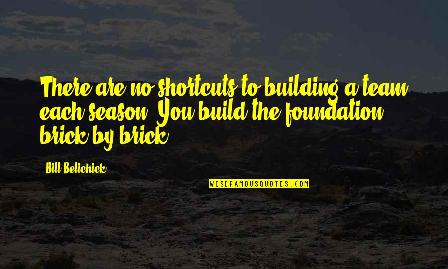 Balls To The Wall Quotes By Bill Belichick: There are no shortcuts to building a team