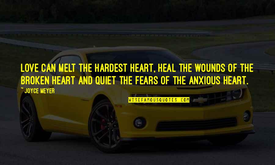 Balmforth Family Blog Quotes By Joyce Meyer: Love can melt the hardest heart, heal the