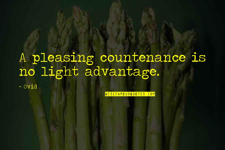 Balmond Png Quotes By Ovid: A pleasing countenance is no light advantage.