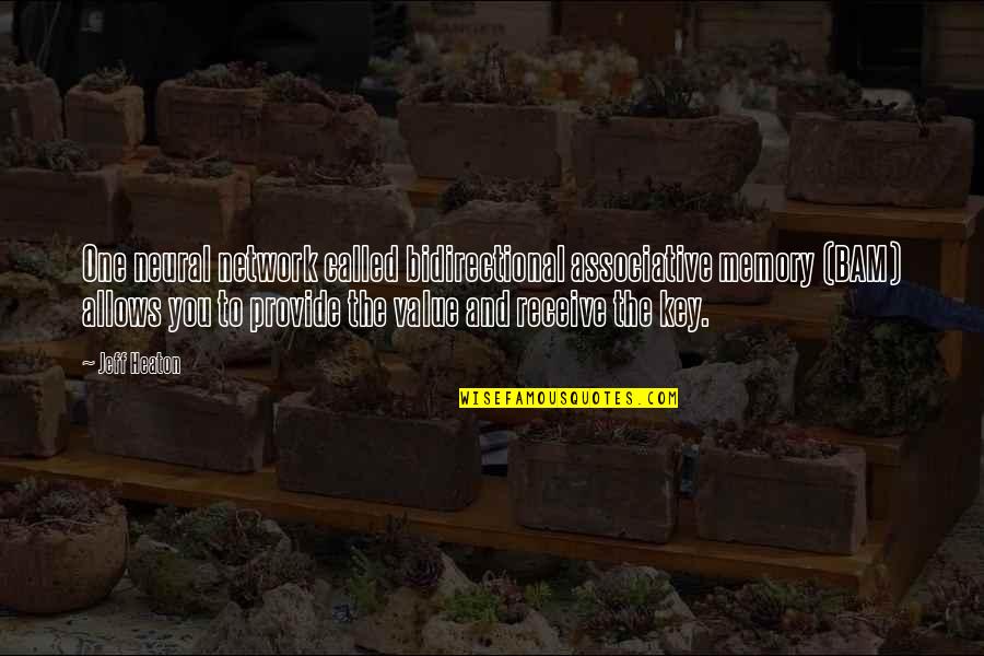 Bam Quotes By Jeff Heaton: One neural network called bidirectional associative memory (BAM) Bam Quotes By Jeff Heaton: One neural network called bidirectional associative memory (BAM)