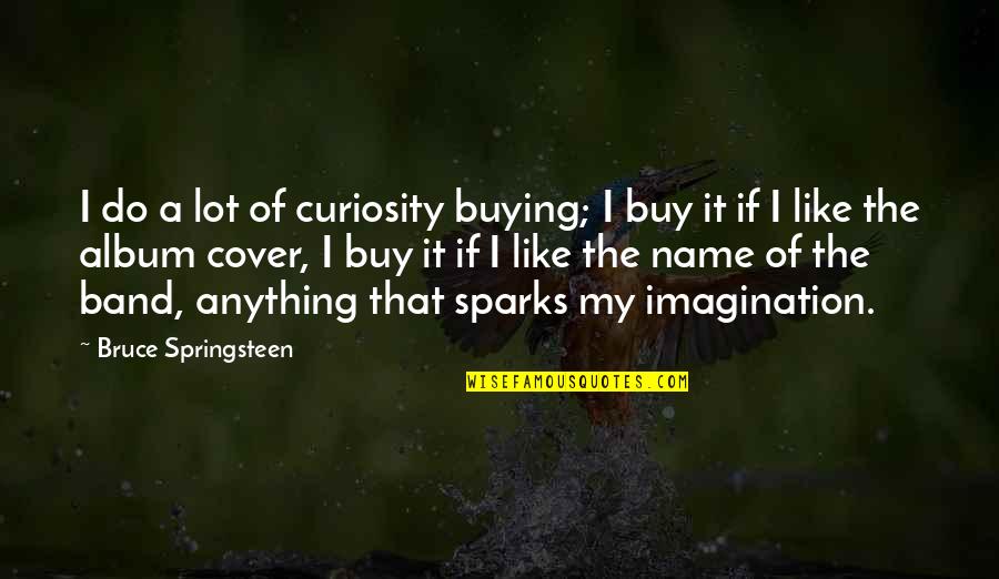 Band Name In Quotes By Bruce Springsteen: I do a lot of curiosity buying; I