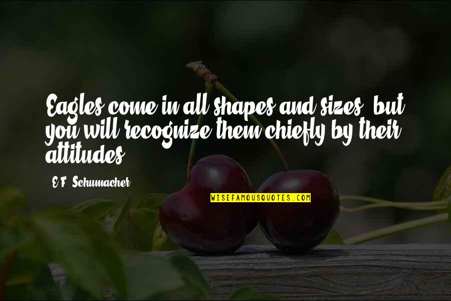 Banducci Pumpkin Quotes By E.F. Schumacher: Eagles come in all shapes and sizes, but