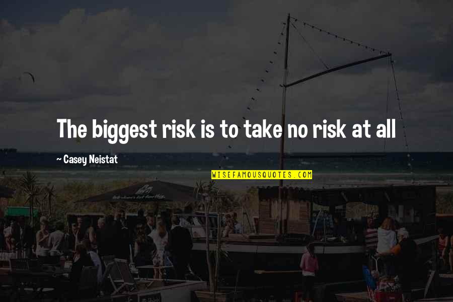 Baneng Quotes By Casey Neistat: The biggest risk is to take no risk Baneng Quotes By Casey Neistat: The biggest risk is to take no risk