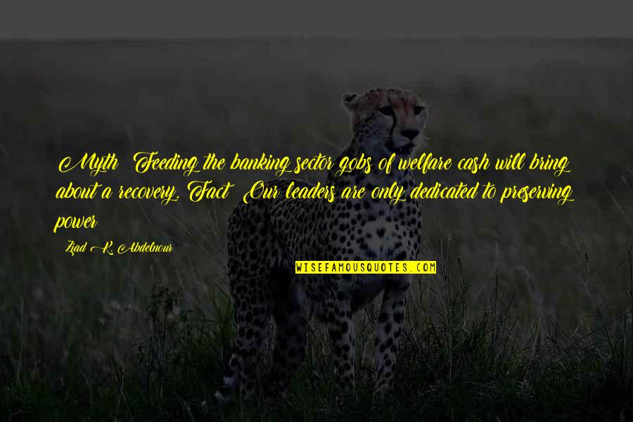 Banking Quotes By Ziad K. Abdelnour: Myth: Feeding the banking sector gobs of welfare Banking Quotes By Ziad K. Abdelnour: Myth: Feeding the banking sector gobs of welfare