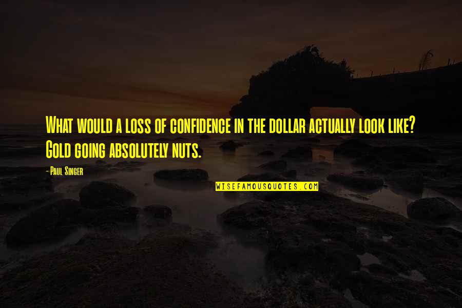 Bar Prep Motivation Quotes By Paul Singer: What would a loss of confidence in the