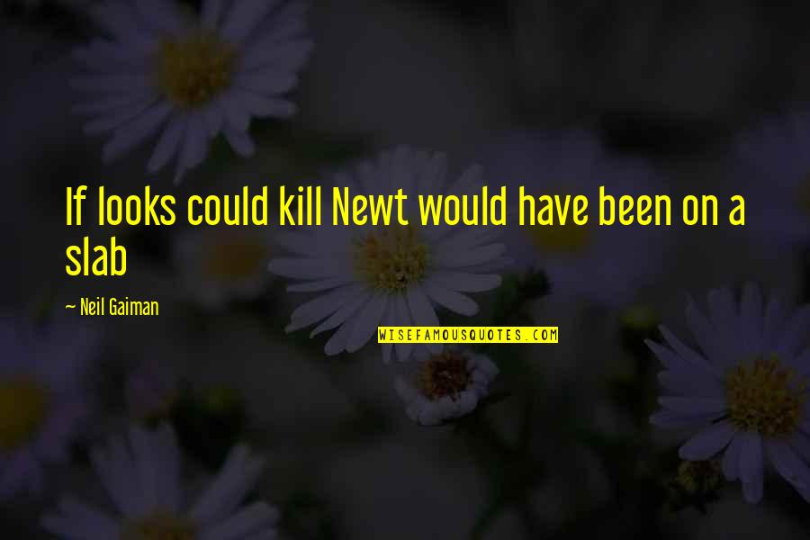 Barbacena Oline Quotes By Neil Gaiman: If looks could kill Newt would have been Barbacena Oline Quotes By Neil Gaiman: If looks could kill Newt would have been