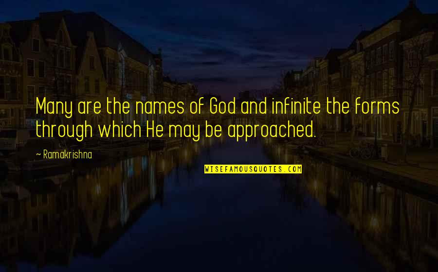Barbelivien Youtube Quotes By Ramakrishna: Many are the names of God and infinite