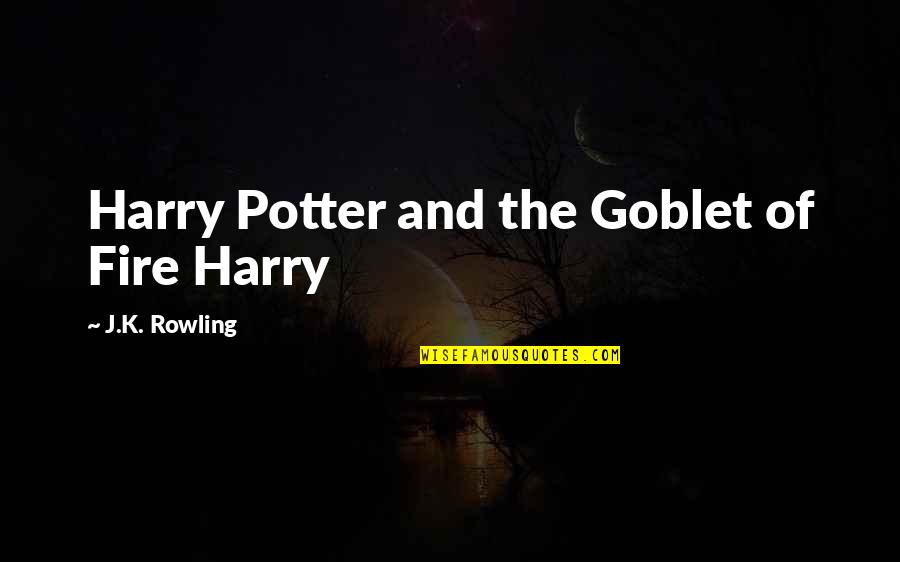 Barbonis Quotes By J.K. Rowling: Harry Potter and the Goblet of Fire Harry