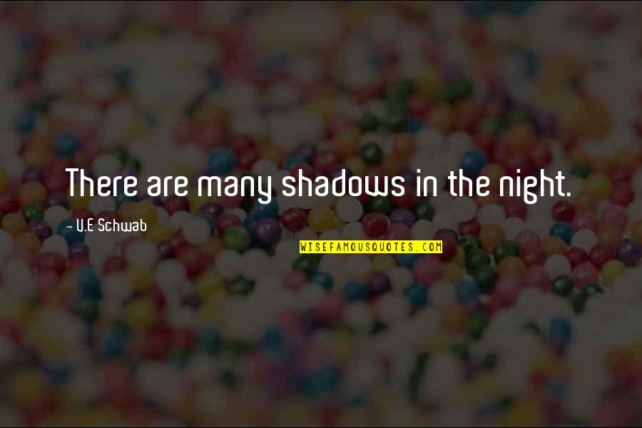 Bard Quotes By V.E Schwab: There are many shadows in the night.