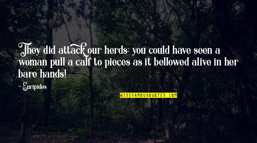 Bare Quotes By Euripides: They did attack our herds: you could have