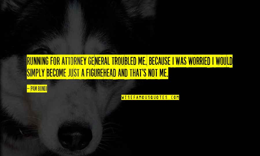 Barenboim Youtube Quotes By Pam Bondi: Running for attorney general troubled me. Because I