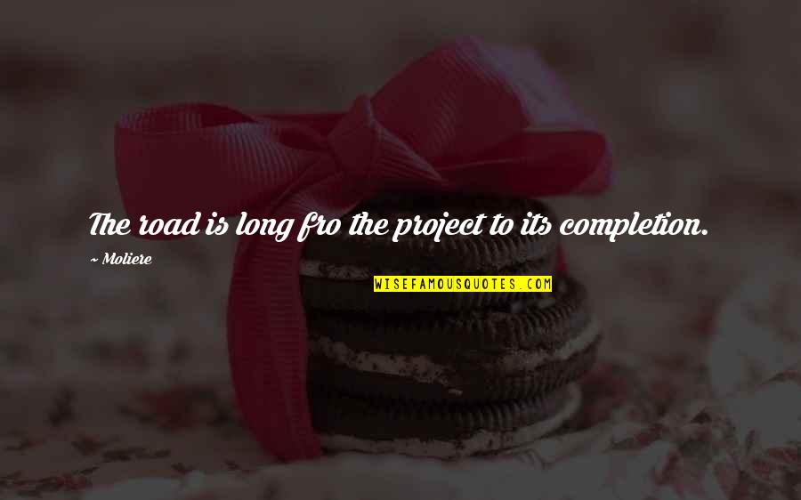 Bariki Body Quotes By Moliere: The road is long fro the project to
