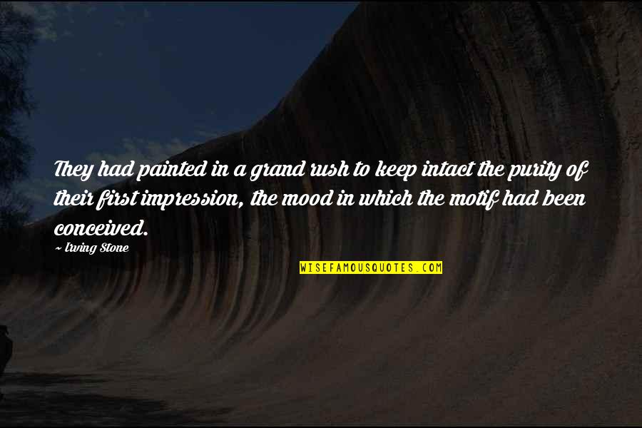 Barlach Sitzendes Quotes By Irving Stone: They had painted in a grand rush to