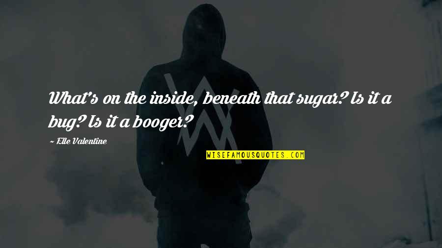 Barmherzigen Bruder Quotes By Elle Valentine: What's on the inside, beneath that sugar? Is