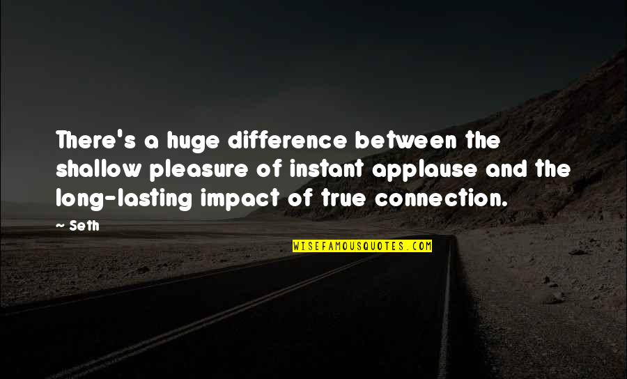 Barney Stinson Blog Quotes By Seth: There's a huge difference between the shallow pleasure Barney Stinson Blog Quotes By Seth: There's a huge difference between the shallow pleasure