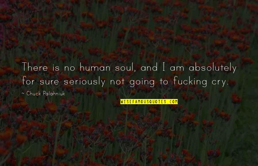 Barodian Quotes By Chuck Palahniuk: There is no human soul, and I am