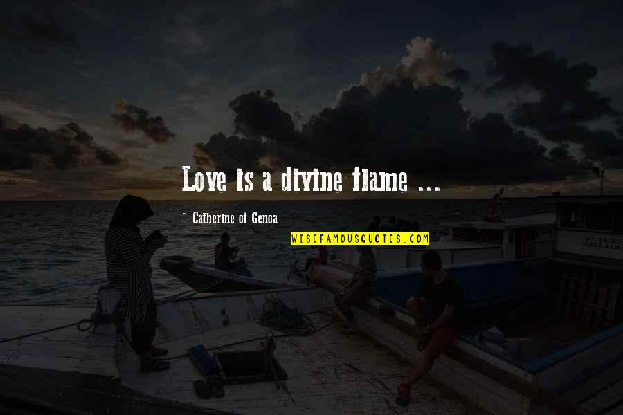 Barolith Quotes By Catherine Of Genoa: Love is a divine flame ...