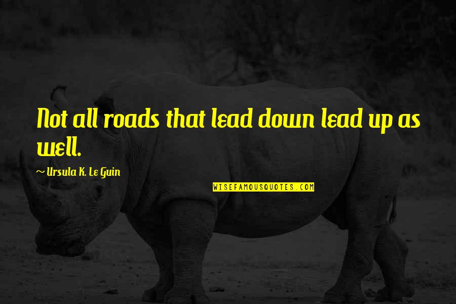 Barrado De Natal Quotes By Ursula K. Le Guin: Not all roads that lead down lead up
