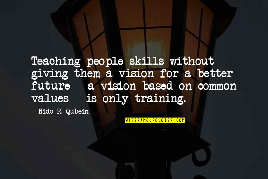 Barragan Architect Quotes By Nido R. Qubein: Teaching people skills without giving them a vision Barragan Architect Quotes By Nido R. Qubein: Teaching people skills without giving them a vision