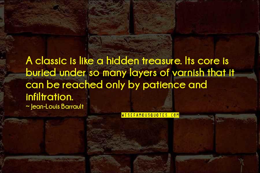 Barrault Quotes By Jean-Louis Barrault: A classic is like a hidden treasure. Its