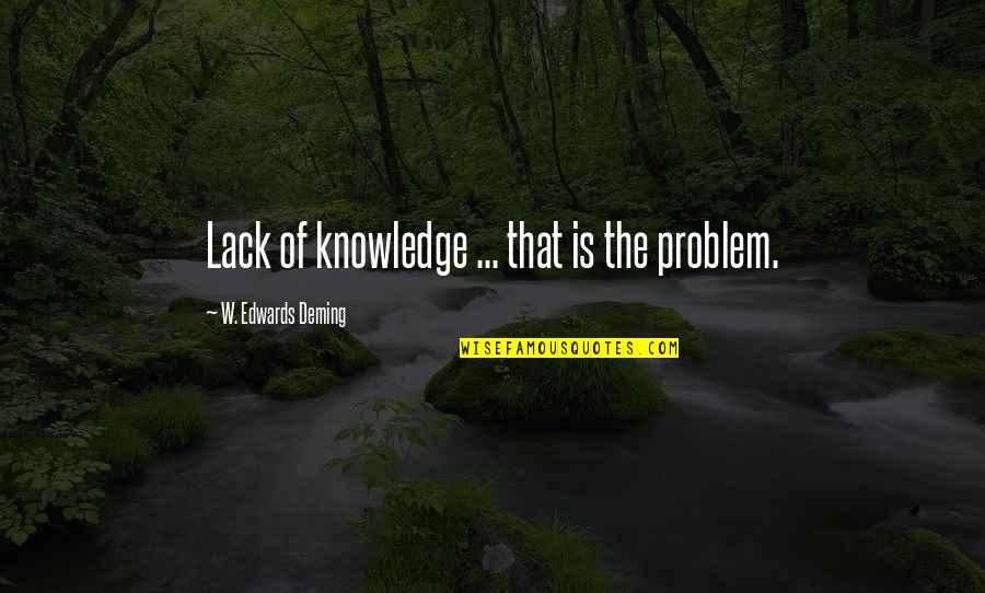 Barreta Herramienta Quotes By W. Edwards Deming: Lack of knowledge ... that is the problem. Barreta Herramienta Quotes By W. Edwards Deming: Lack of knowledge ... that is the problem.
