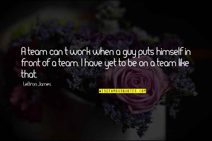 Barricadas Metalicas Quotes By LeBron James: A team can't work when a guy puts