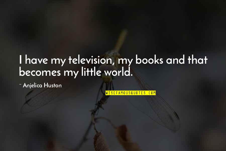 Barridos Quotes By Anjelica Huston: I have my television, my books and that