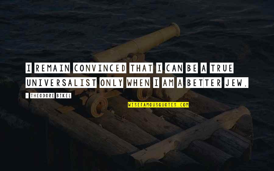Barriers To Success Quotes By Theodore Bikel: I remain convinced that I can be a