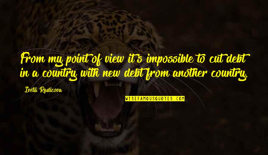 Barrymores Ny Quotes By Iveta Radicova: From my point of view it's impossible to Barrymores Ny Quotes By Iveta Radicova: From my point of view it's impossible to
