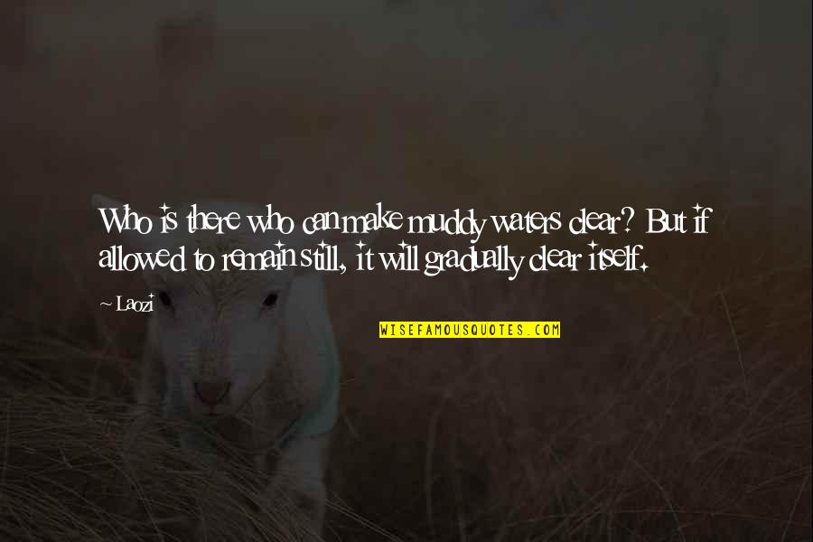 Barsoe Dream Quotes By Laozi: Who is there who can make muddy waters