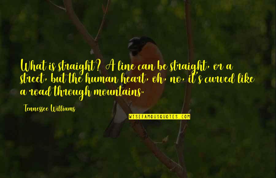 Barsy Mixer Quotes By Tennessee Williams: What is straight? A line can be straight, Barsy Mixer Quotes By Tennessee Williams: What is straight? A line can be straight,
