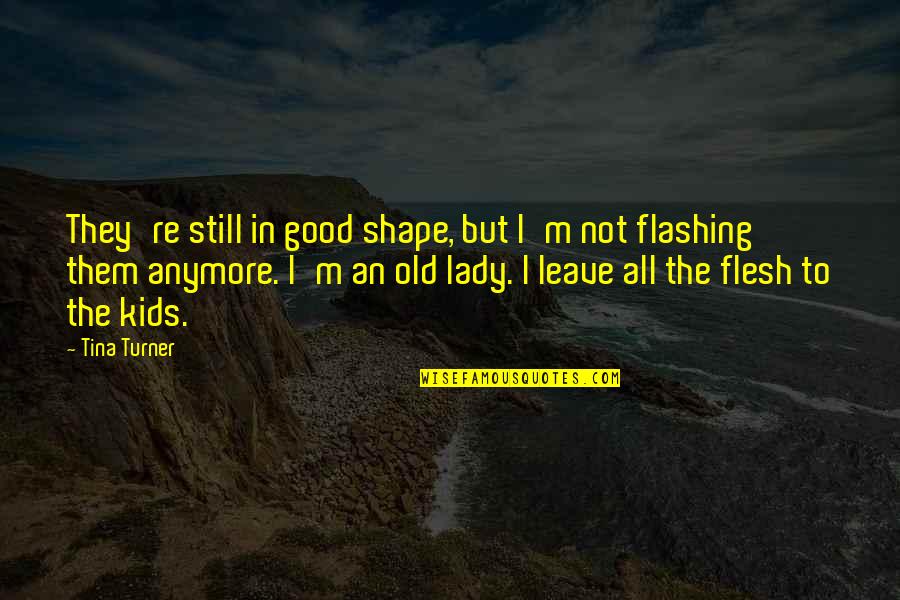 Bartzella Quotes By Tina Turner: They're still in good shape, but I'm not Bartzella Quotes By Tina Turner: They're still in good shape, but I'm not