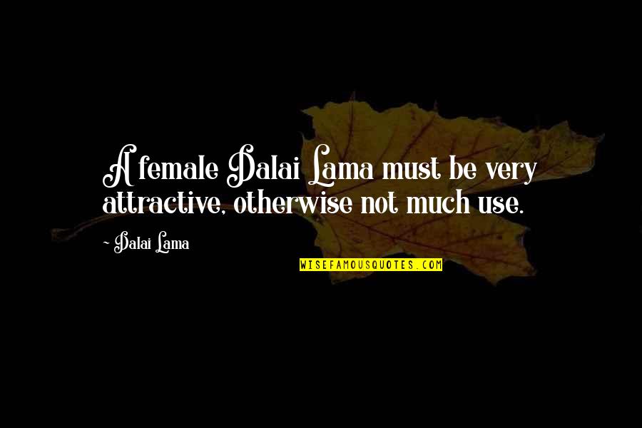 Barulho Na Quotes By Dalai Lama: A female Dalai Lama must be very attractive,