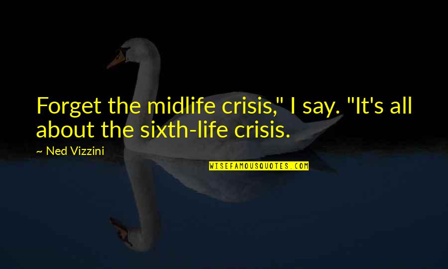 Basat Yayinlari Cevap Anahtari Quotes By Ned Vizzini: Forget the midlife crisis," I say. "It's all