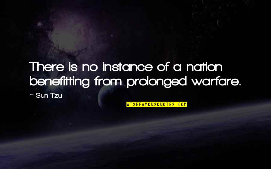Basavaraju Renuka Quotes By Sun Tzu: There is no instance of a nation benefitting
