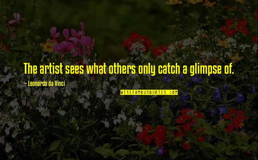 Basci Quotes By Leonardo Da Vinci: The artist sees what others only catch a