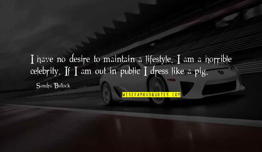 Bascom Turner Quotes By Sandra Bullock: I have no desire to maintain a lifestyle. Bascom Turner Quotes By Sandra Bullock: I have no desire to maintain a lifestyle.