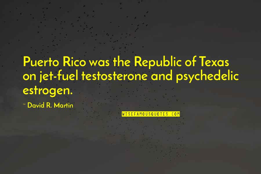 Baserunner Mitt Quotes By David R. Martin: Puerto Rico was the Republic of Texas on